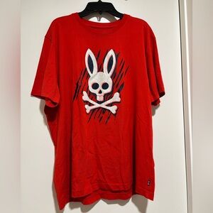 NEW W/O Tags Psycho Bunny Red T Shirt Size 6